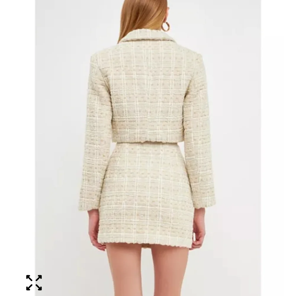 Endless Rose Cream Tweed Skirt - Picture 2 of 5